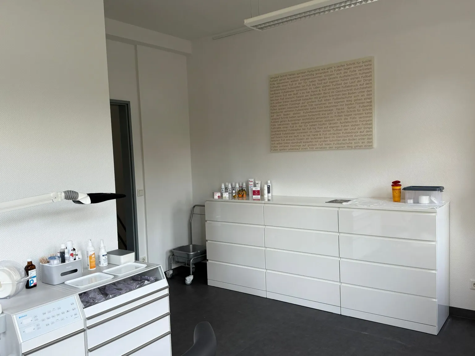 Podologikum Mauritz - Standort Telgte - Empfangsbereich